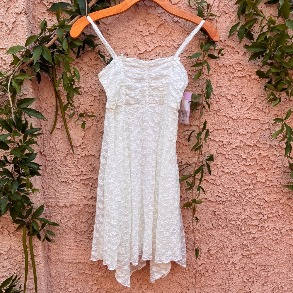 Target white camisole dress, xxs. NWT